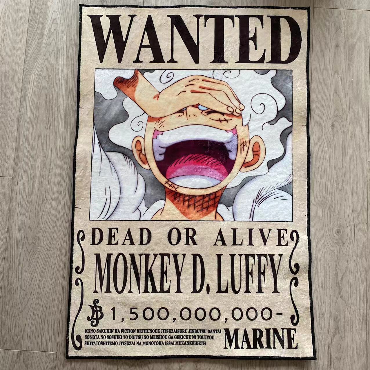 Wanted Luffy Gear 5 Dekoratif Halı