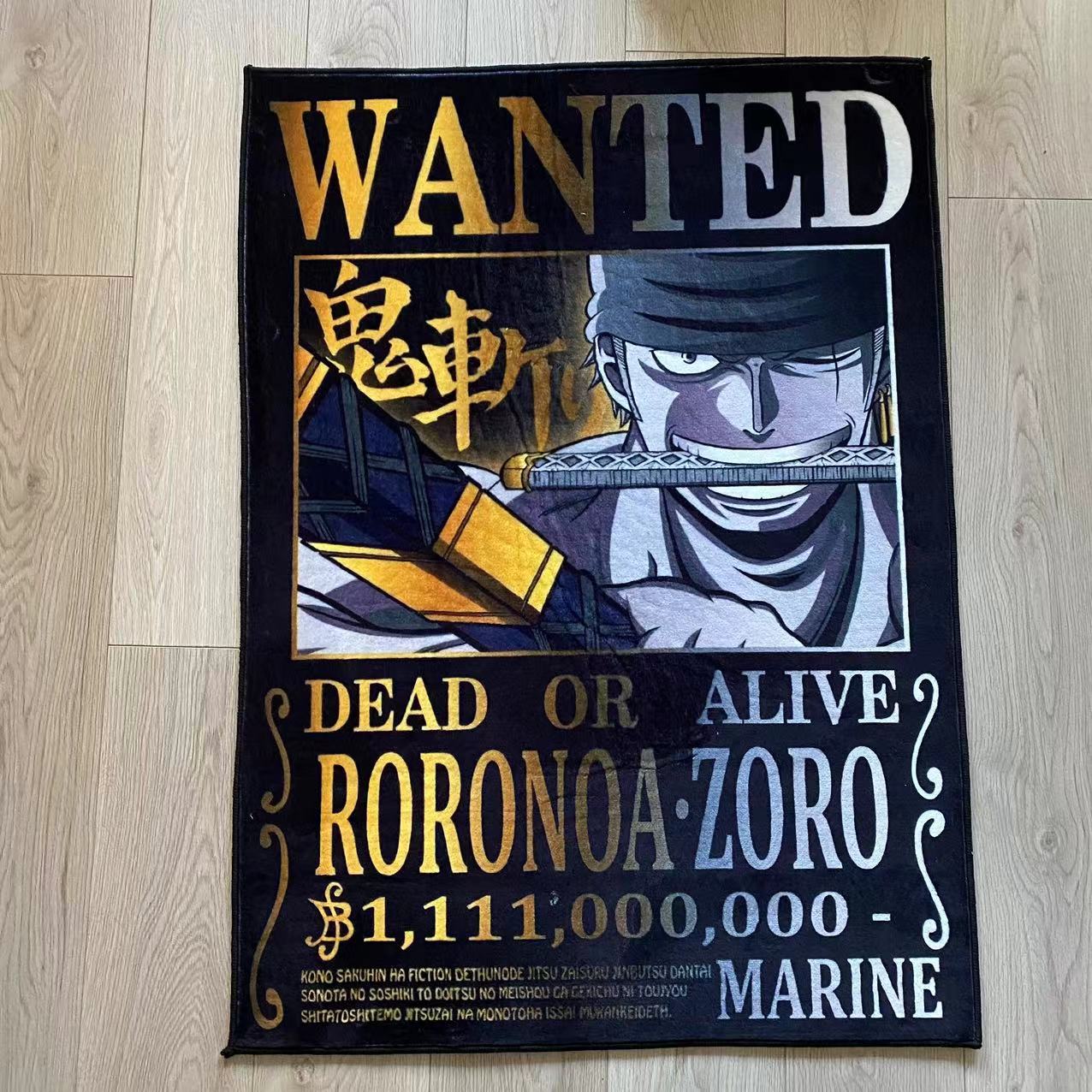Wanted Zoro Dekoratif Halı